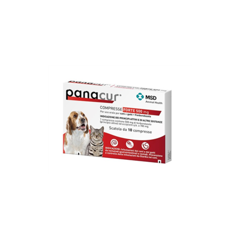 panacur compresse forte 500 mg per uso orale per cani e gatti