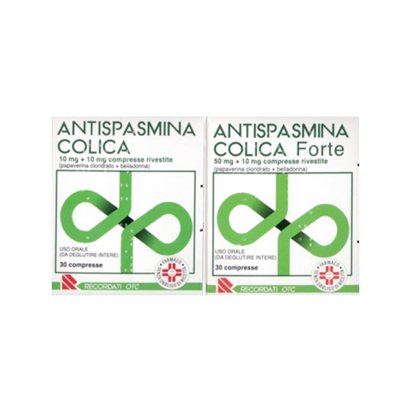 antispasmina colica forte 50 mg + 10 mg compresse rivestite 30 compresse