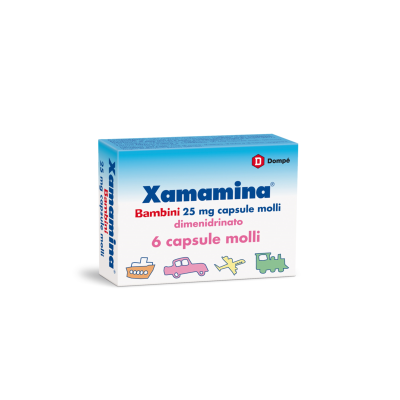 xamamina bambini bambini 25 mg capsule molli 6 capsule