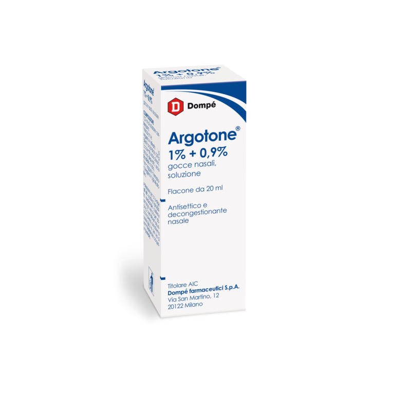 argotone rino 1% + 0,9% gocce nasali 1 flacone da 20 ml