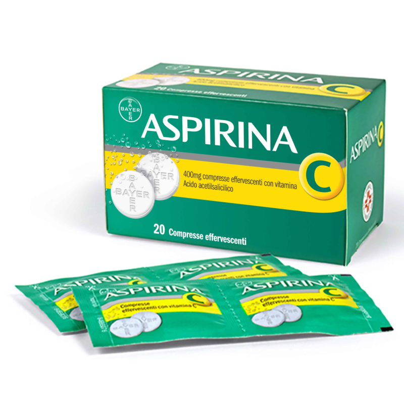 aspirina c 400 mg compresse effervescenti con vitamina c 20 compresse