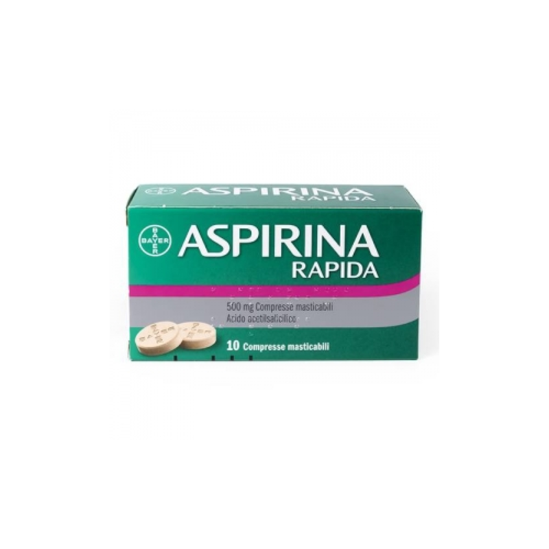 aspirina rapida rapida 500 mg compresse masticabili 10 compresse