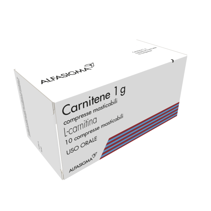 carnitene 1 g compresse masticabili blister alu/alu 10 compresse