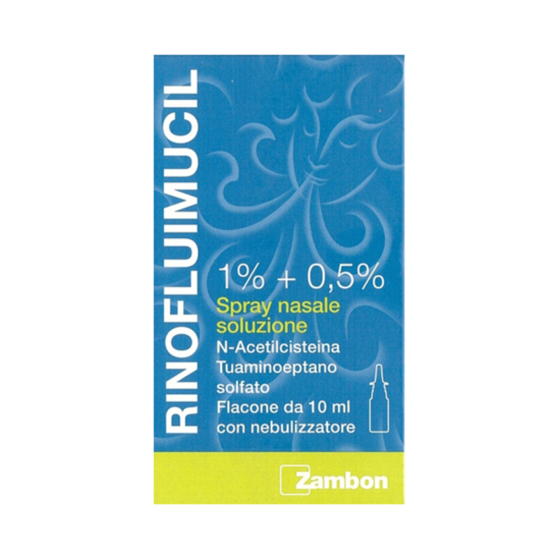 rinofluimucil 1% + 0,5% spray nasale soluzione flacone 10 ml
