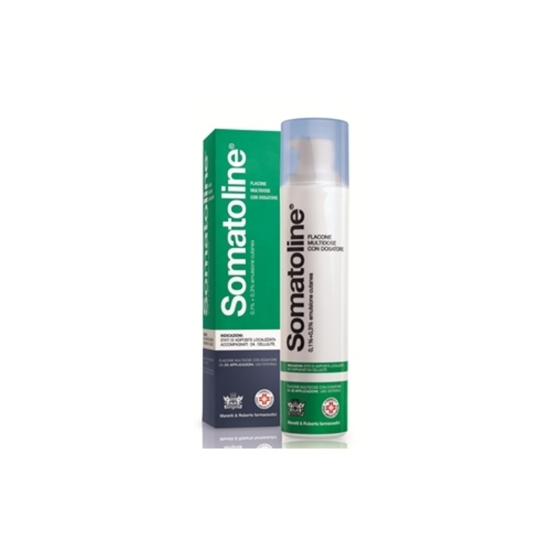 somatoline 0,1% + 0,3% emulsione cutanea flacone con dosatore 25 applicazioni