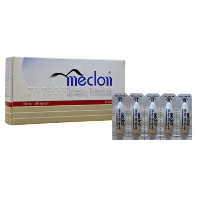 meclon 100 mg + 500 mg ovuli 10 ovuli