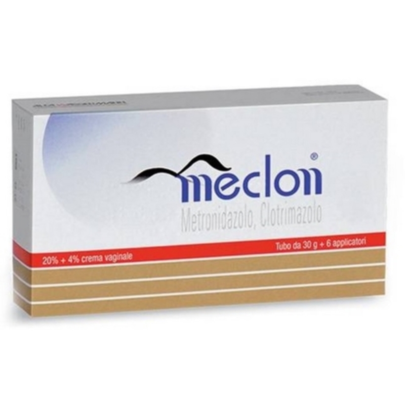 meclon 20% + 4% crema vaginale tubo 30 g + 6 applicatori