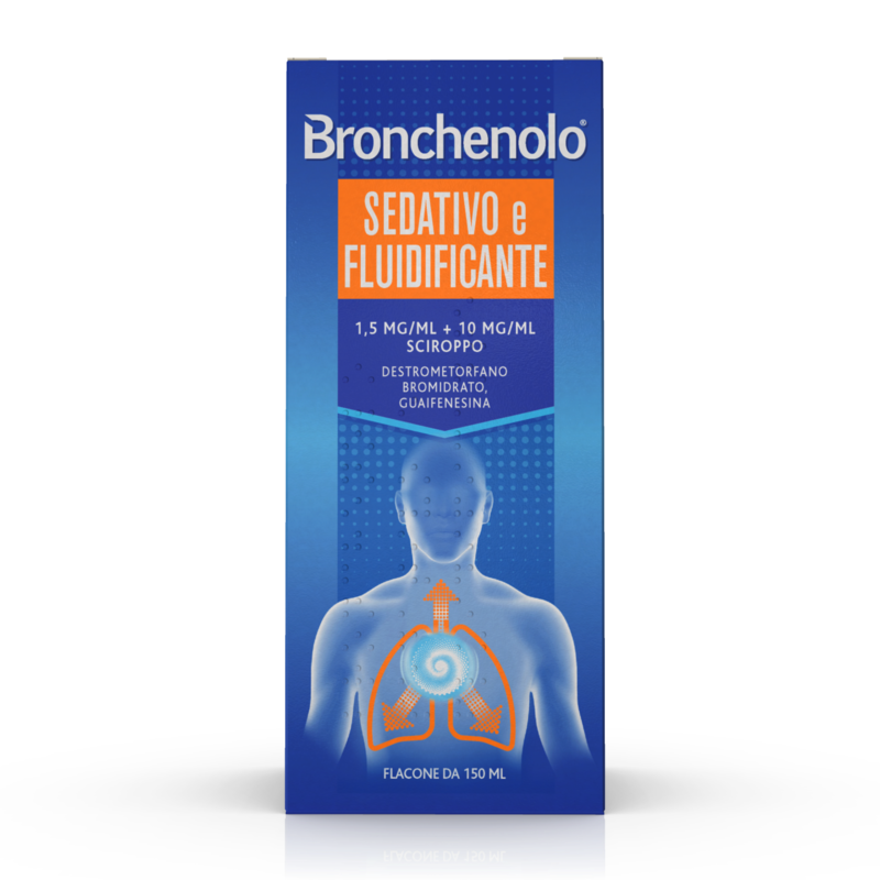 bronchenolo sedativo e fluidificante 1,5 mg/ml + 10 mg/ml sciroppo flacone 150 ml