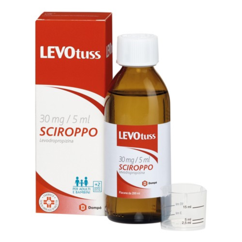 levotuss 30 mg/5 ml sciroppo 1 flacone 200 ml