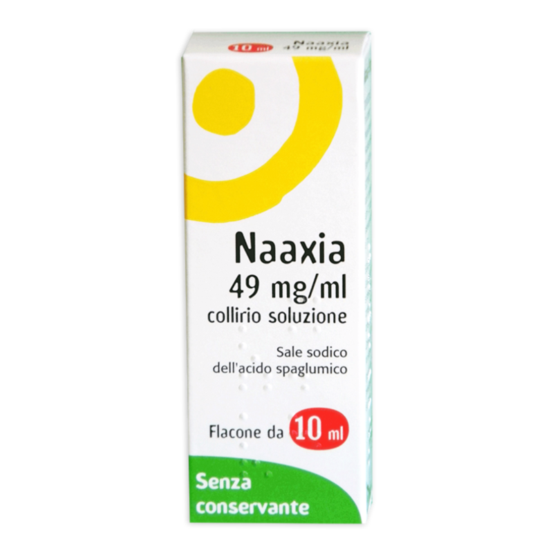naaxia 49 mg/ml collirio, soluzione flacone 10 ml