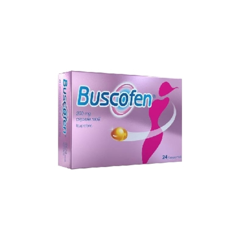 buscofen 200 mg capsule molli, 24 capsule in blister al/pvc/pe/pvdc