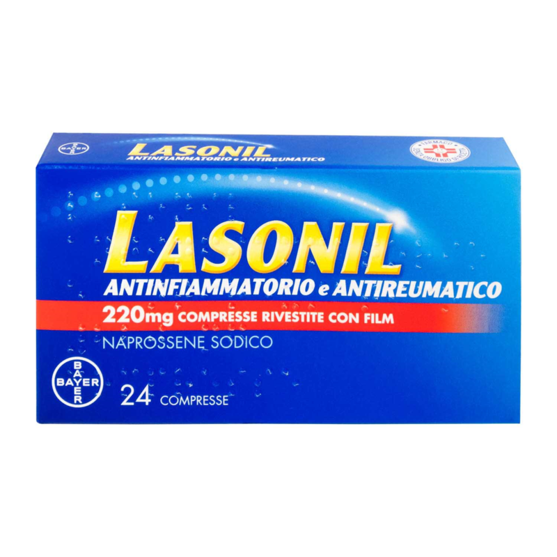 lasonil antinfiammatorio e antireumatico 220 mg compresse rivestite con film 24 compresse