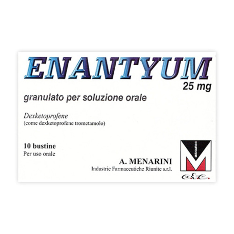 enantyum 25 mg granulato per soluzione orale 10 bustine al/pe monodose