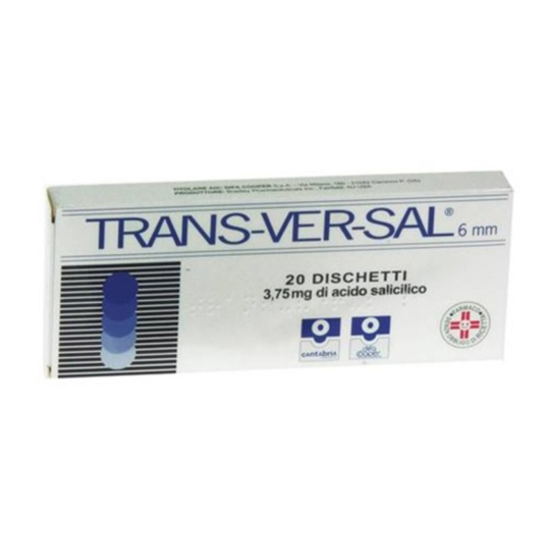 transversal 3,75 mg/6 mm cerotti trandermici scatola 20 cerotti transdermici 6 mm - 24 cerotti di fissaggio ed una limetta