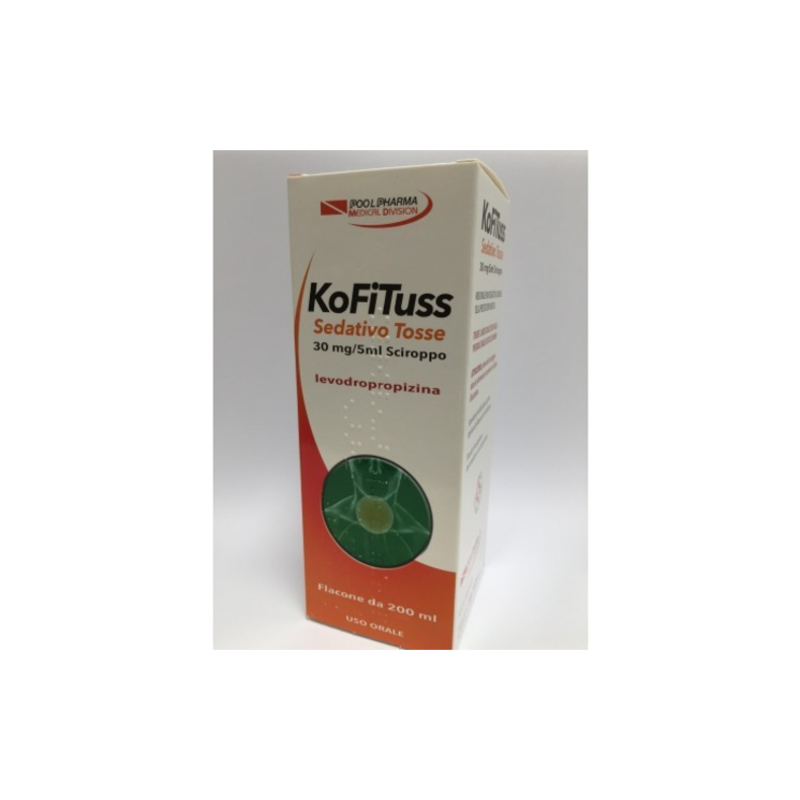 kofi 30 mg/5 ml sciroppo flacone da 200 ml con misurino con dosatore