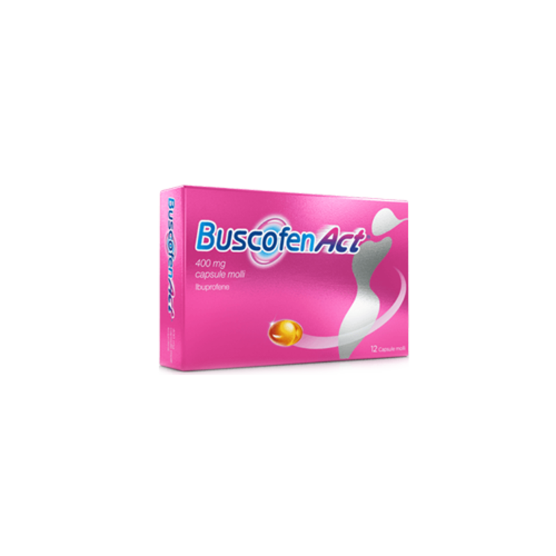buscofenact 400 mg capsule molli 12 capsule in blister pvc/pe/pvdc-al