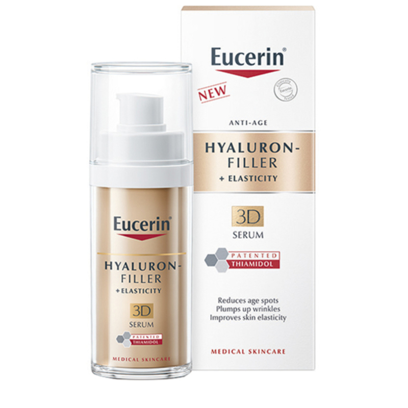 eucerin hyaluron filler+elasticity siero 3d tripla azione anti-age 30 ml