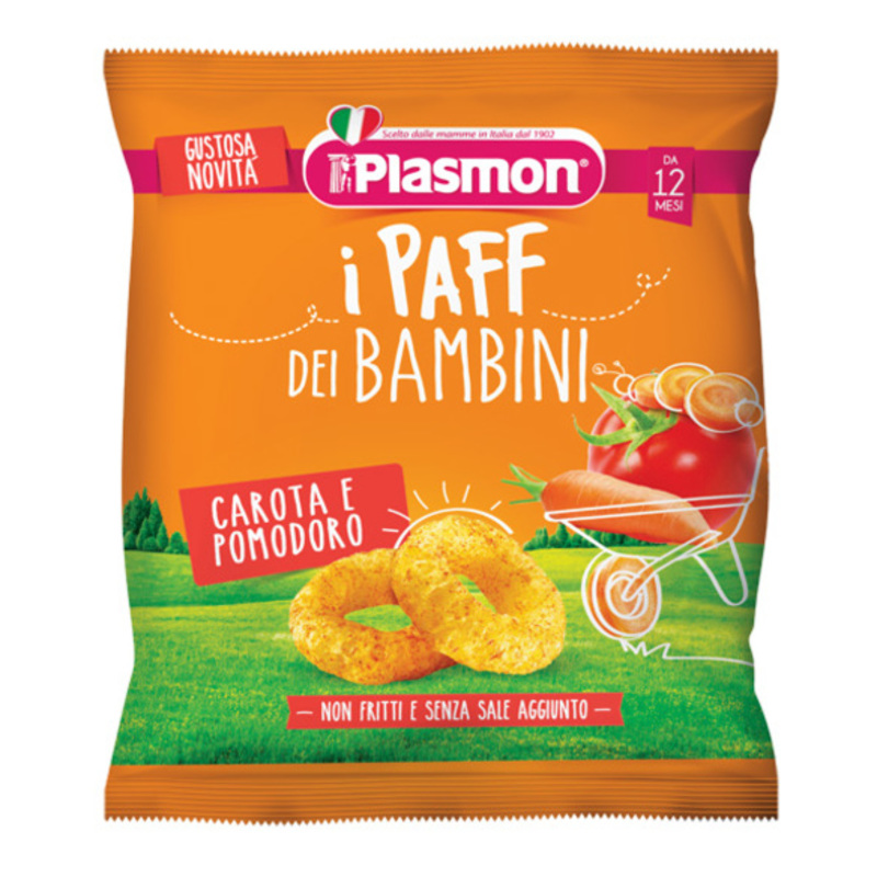 plasmon dry snack paff carote/pomodoro 15 gr