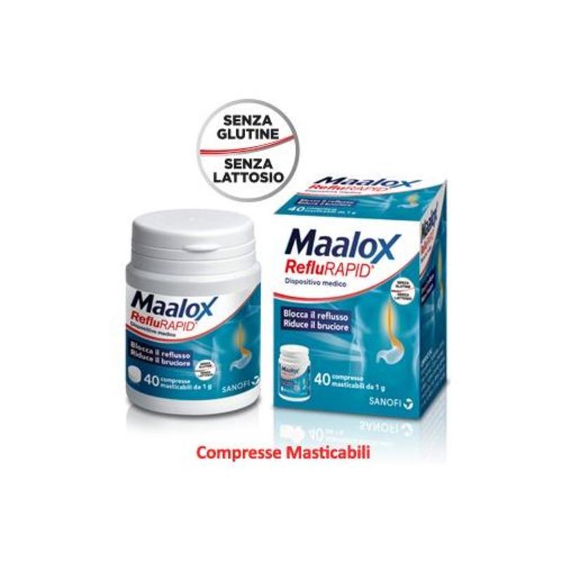 maalox reflurapid 40cpr mastic