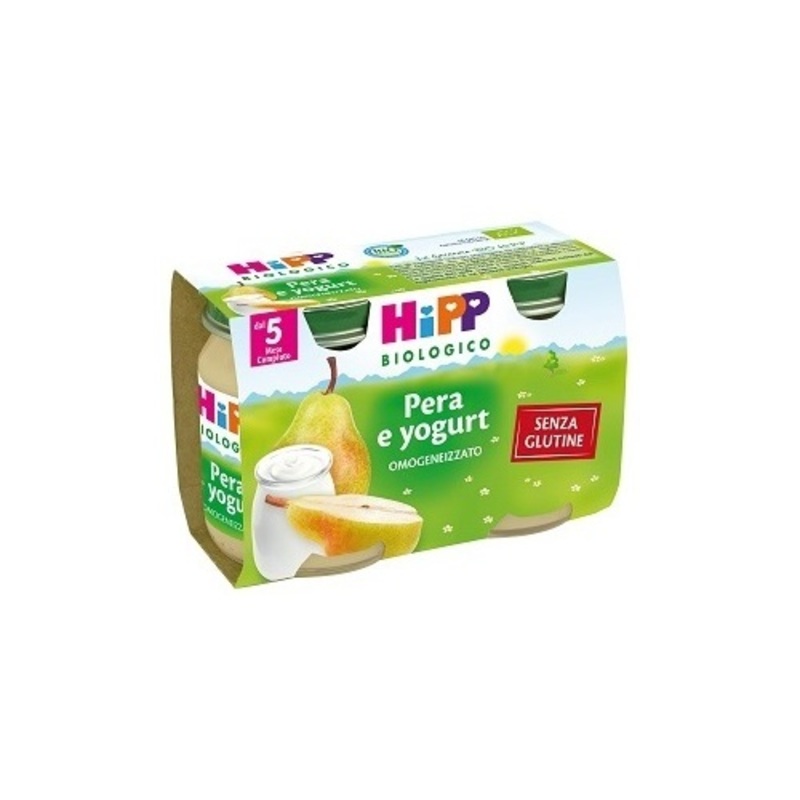 hipp bio omogeneizzato pera yogurt 2x125 gr