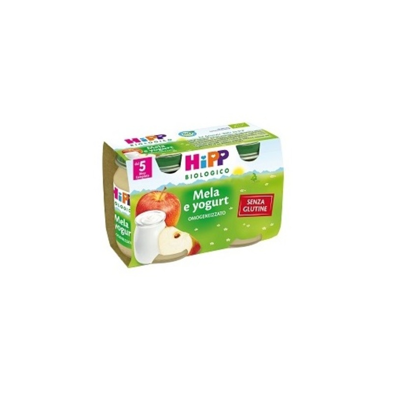 hipp bio omogeneizzato mela yogurt 2x125 gr
