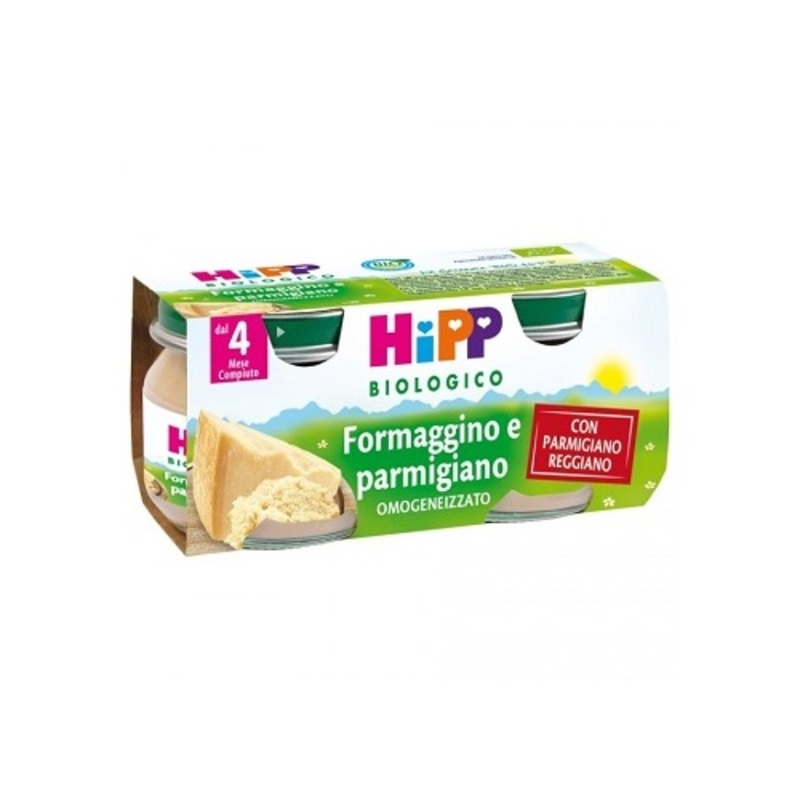 hipp bio omogeneizzato formaggino/parmigiano 2x80 gr