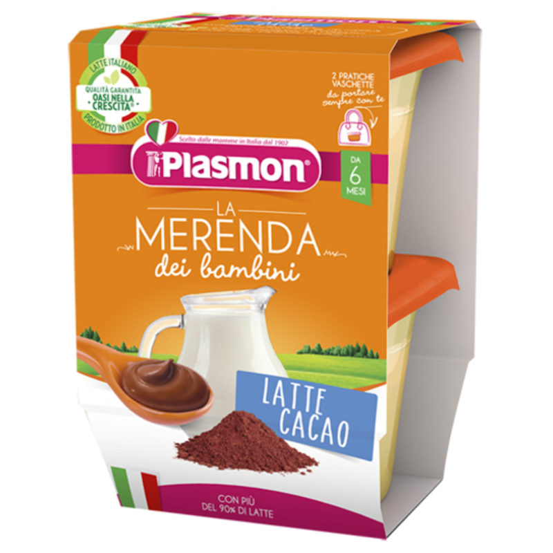 plasmon merenda latte al cacao 2x120 gr