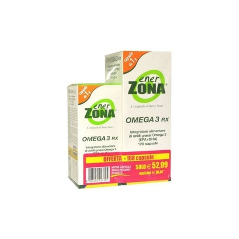 enerzona omega 3 rx integratore alimentare 120 + 48 capsule