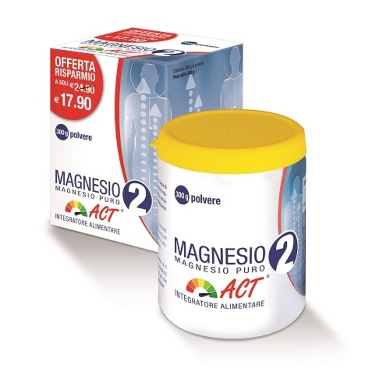 magnesio 2 act mg puro 300g