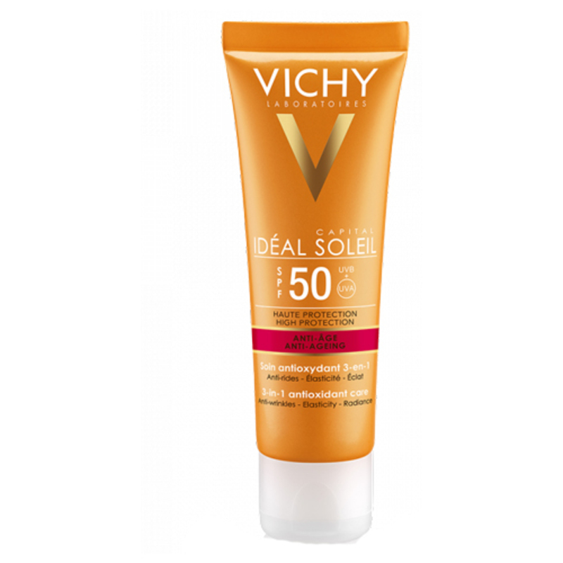 vichy ideal soleil crema viso antietà spf50