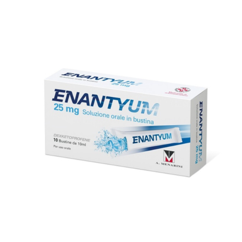 enantyum 25 mg soluzione orale in bustina 10 bustine monodose in pes/al/ldpe da 10 ml