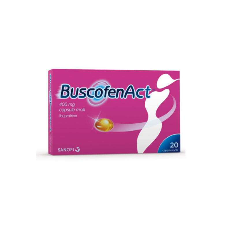 buscofenact 400 mg capsule molli, 20 capsule in blister pvc/pe/pvdc-al
