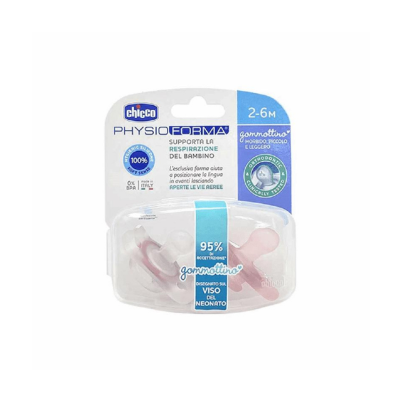 chicco gommottino girl silicone 2-6m 2 pz