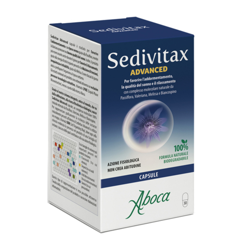 aboca sedivitax advanced 30 capsule