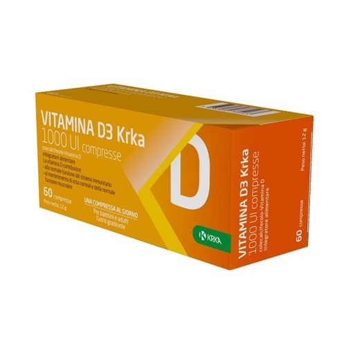Vitamina D3 Krka 1000 Ui 60cpr | MarconiFarma - La tua farmacia online di  fiducia
