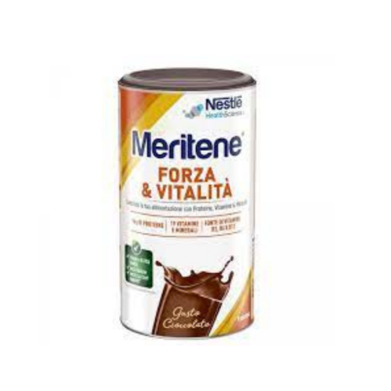 meritene forza e vitalità polvere cioccolato integratore proteine vitamine e minerali 270 gr