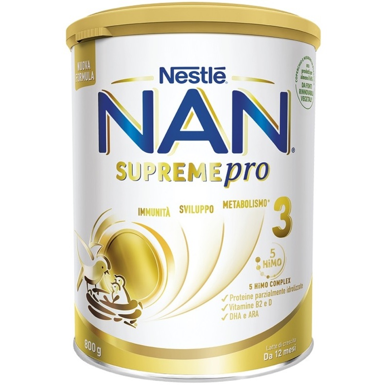 nestlé nan supreme pro 3 latte crescita in polvere 800 gr