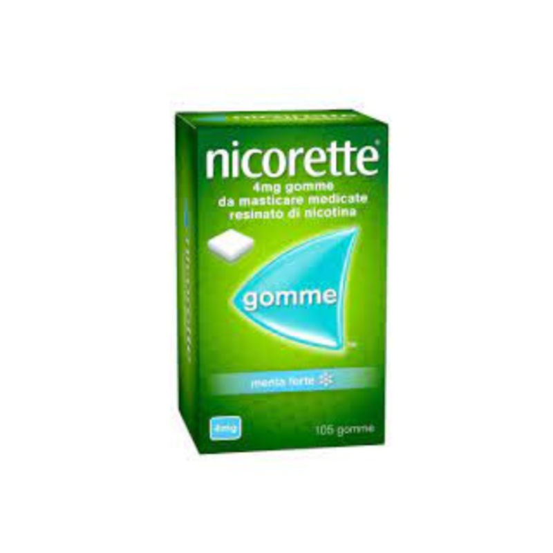nicorette 4 mg gomme da masticare gusto menta forte 105 pz