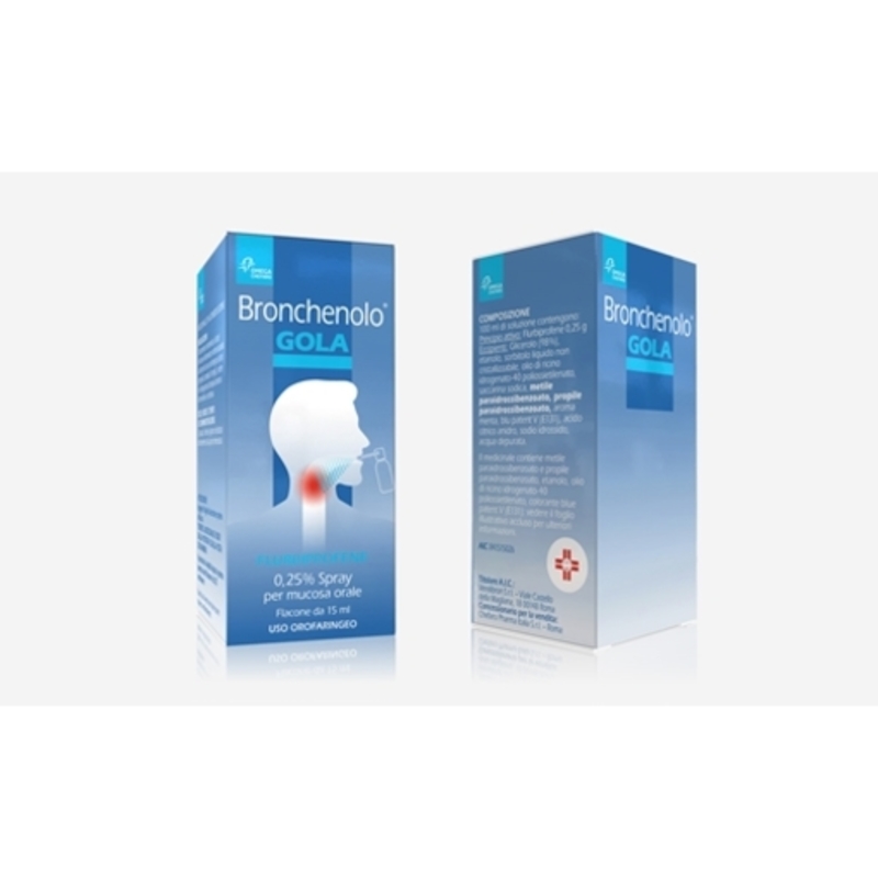 bronchenolo 0,25% spray per mucosa orale flacone da 15 ml