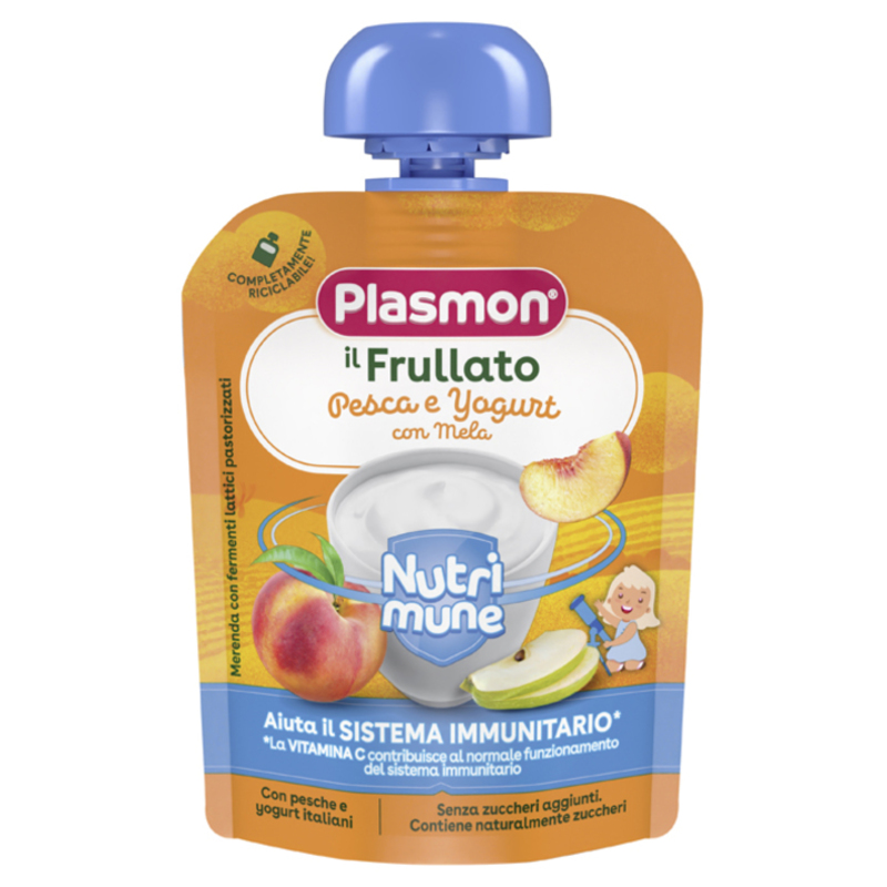 plasmon nutri-mune pesca/yogurt 85 gr