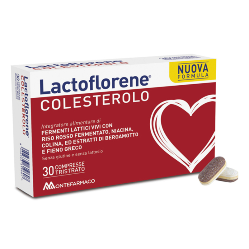 lactoflorene integratore colesterolo 30 compresse tristrato