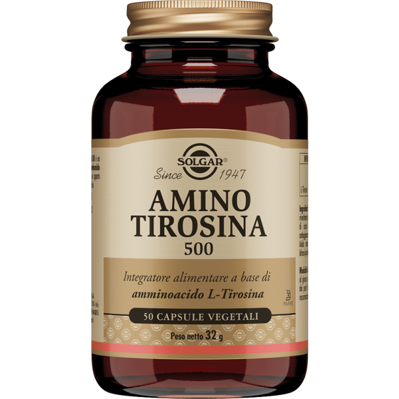 solgar amino tirosina 500 50 capsule vegetali