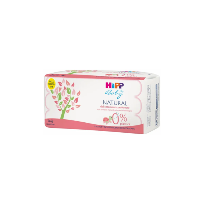hipp baby natural salviettine con profumo 3x48 pz