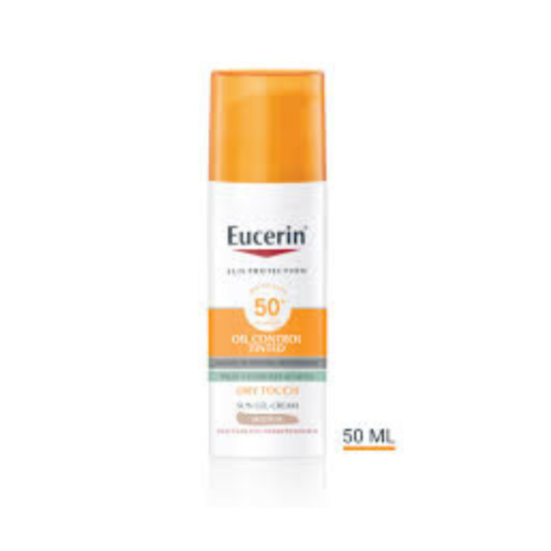 eucerin sun oil control tinted cream spf50+ 50 ml
