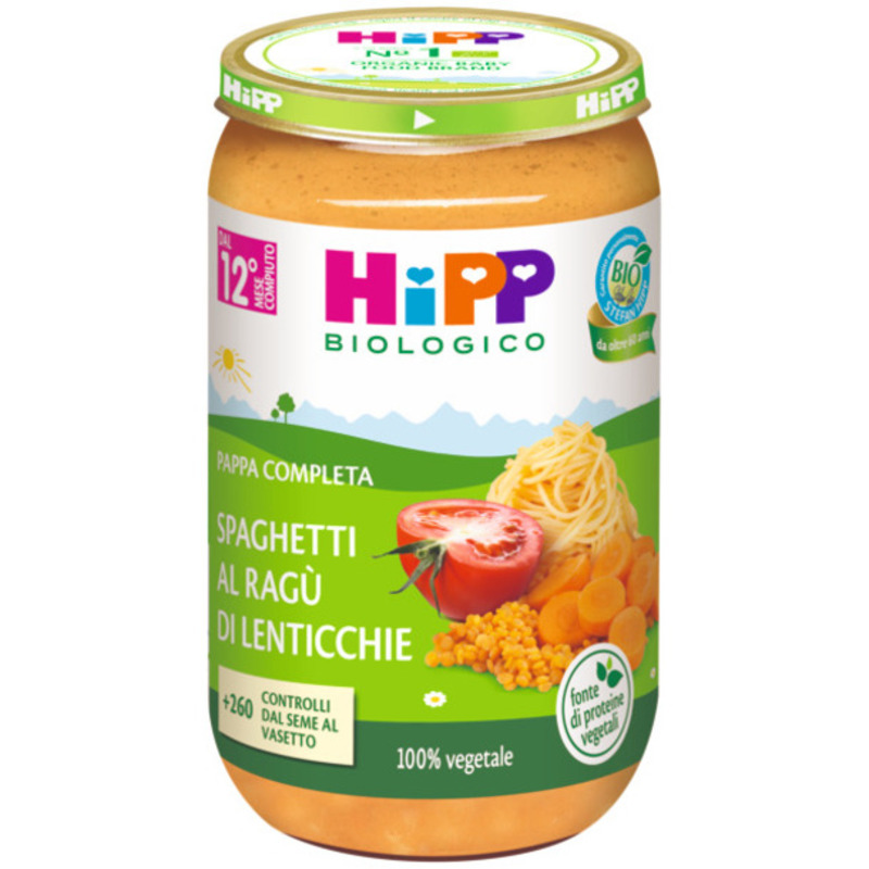 hipp spaghetti ragu' lenticch