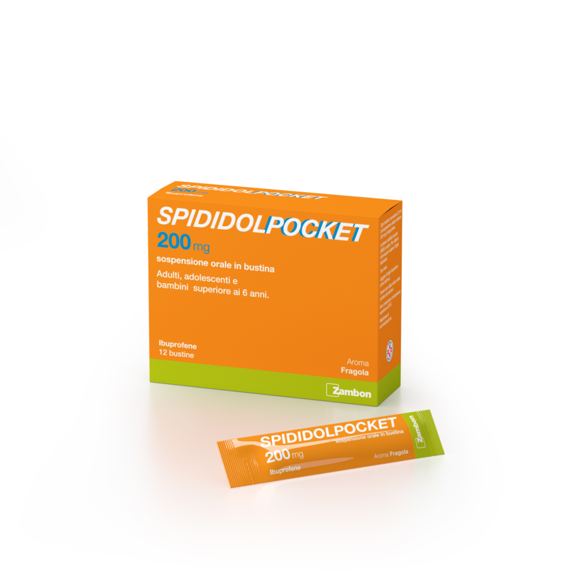 spididol 200 mg sospensione orale in bustina 12 bustine in pet/alu/pet/pe