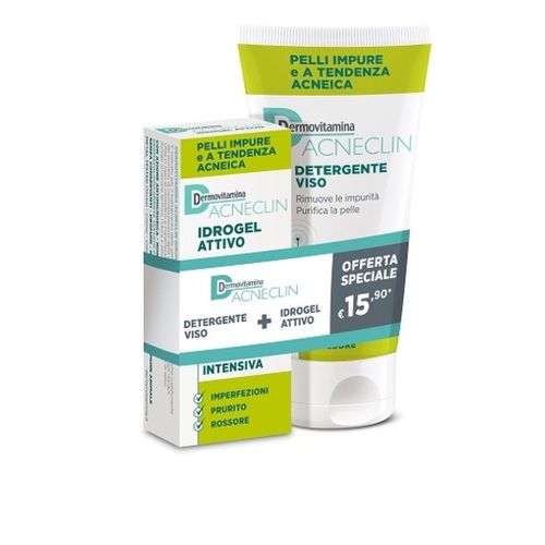 Dermovitamina Acneclin Idrogel – Intensives Anti-Pickel-Gel Für Unreine & Zu Akne Neigende Haut, 40 Ml