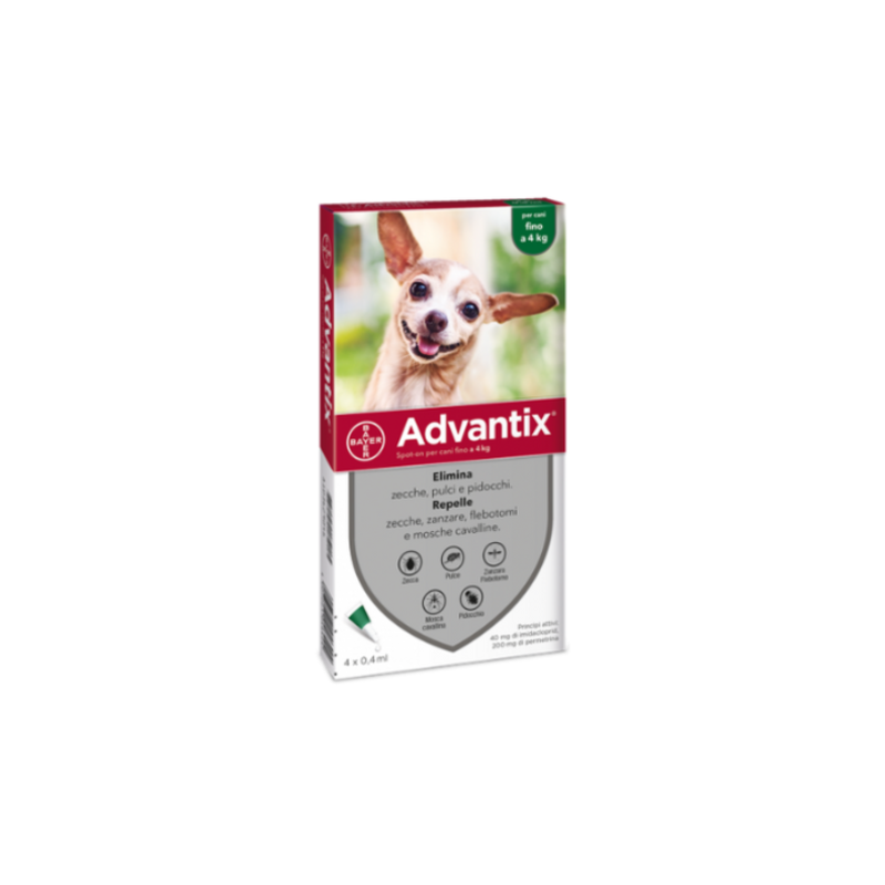 advantix spot-on per cani fino a 4 kg