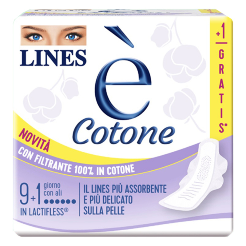 lines e' cotone ali 9+1pz